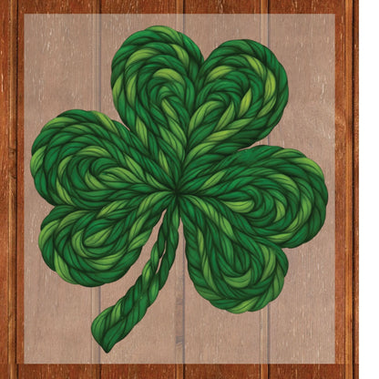St. Patrick’s Shamrock DTF Transfer ready to Press Faux Crochet Heat Transfer for Shirts Irish UV Sticker Prints Iron on Transfer