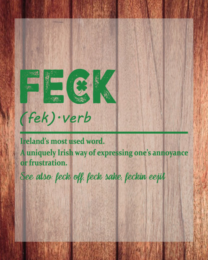 St Patrick's Day Feck DTF Transfer