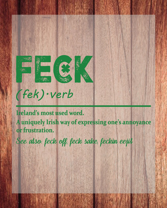 St Patrick's Day Feck DTF Transfer