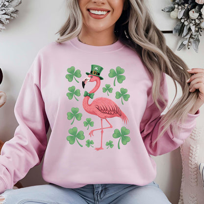 St Patricks Day Flamingo DTF Transfer