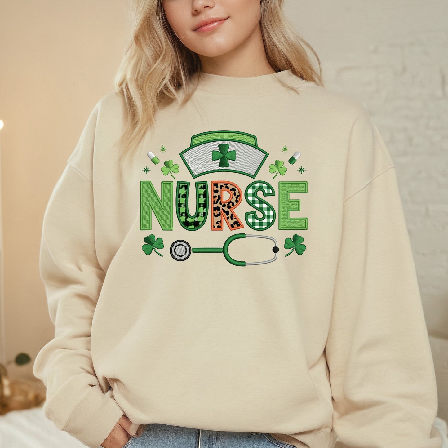 St Patricks Day Nurse DTF Transfer Ready to Press