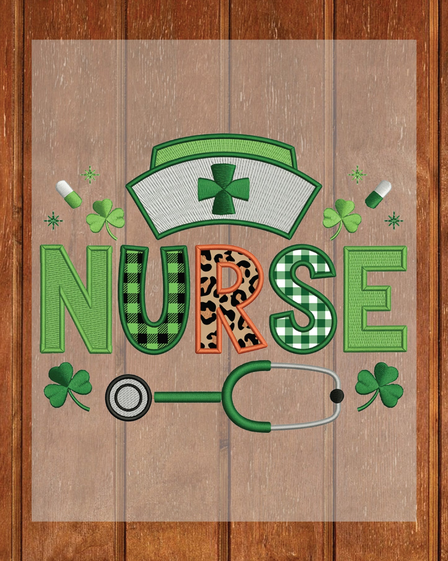 St Patricks Day Nurse DTF Transfer Ready to Press
