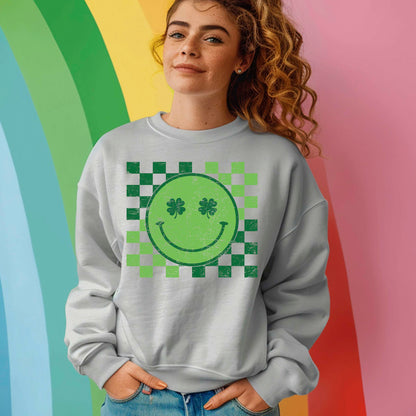 St Patricks Day Retro Checkered DTF Transfer