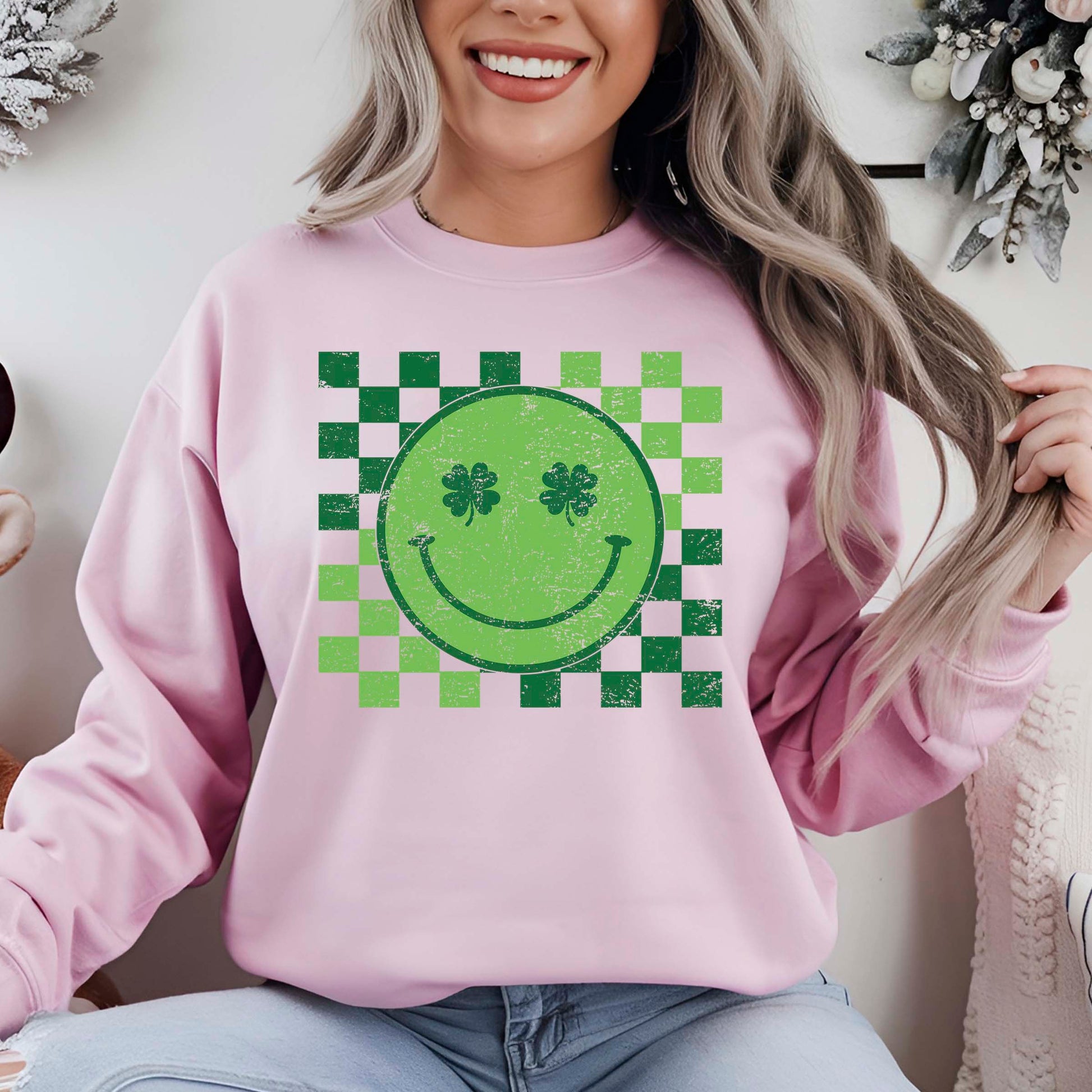 St Patricks Day Retro Checkered DTF Transfer