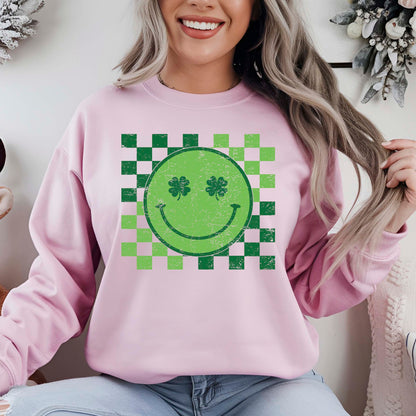 St Patricks Day Retro Checkered DTF Transfer
