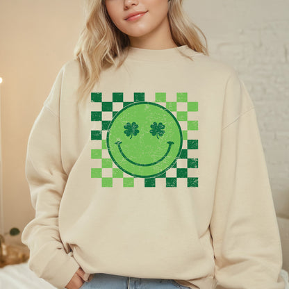 St Patricks Day Retro Checkered DTF Transfer
