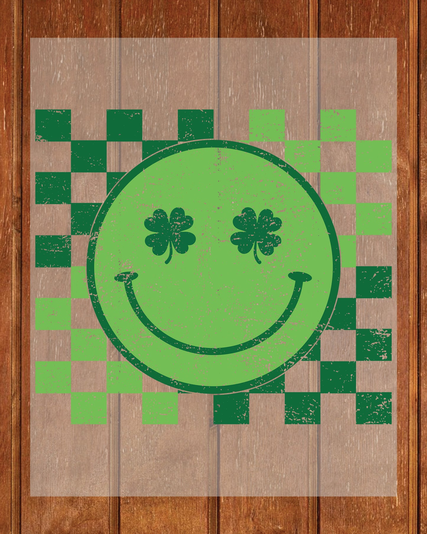 St Patricks Day Retro Checkered DTF Transfer