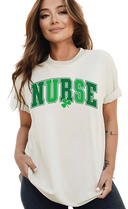 St Patrick's Day Shirts Nurse Shamrock Sweatshirt