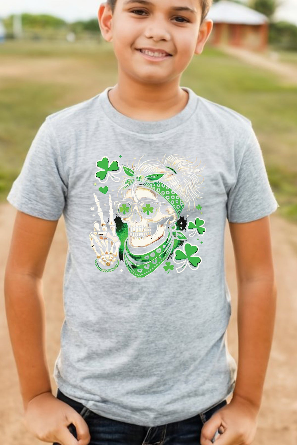 St Patrick's Day Sweatshirt Irish Skeleton Shamrock Shirts