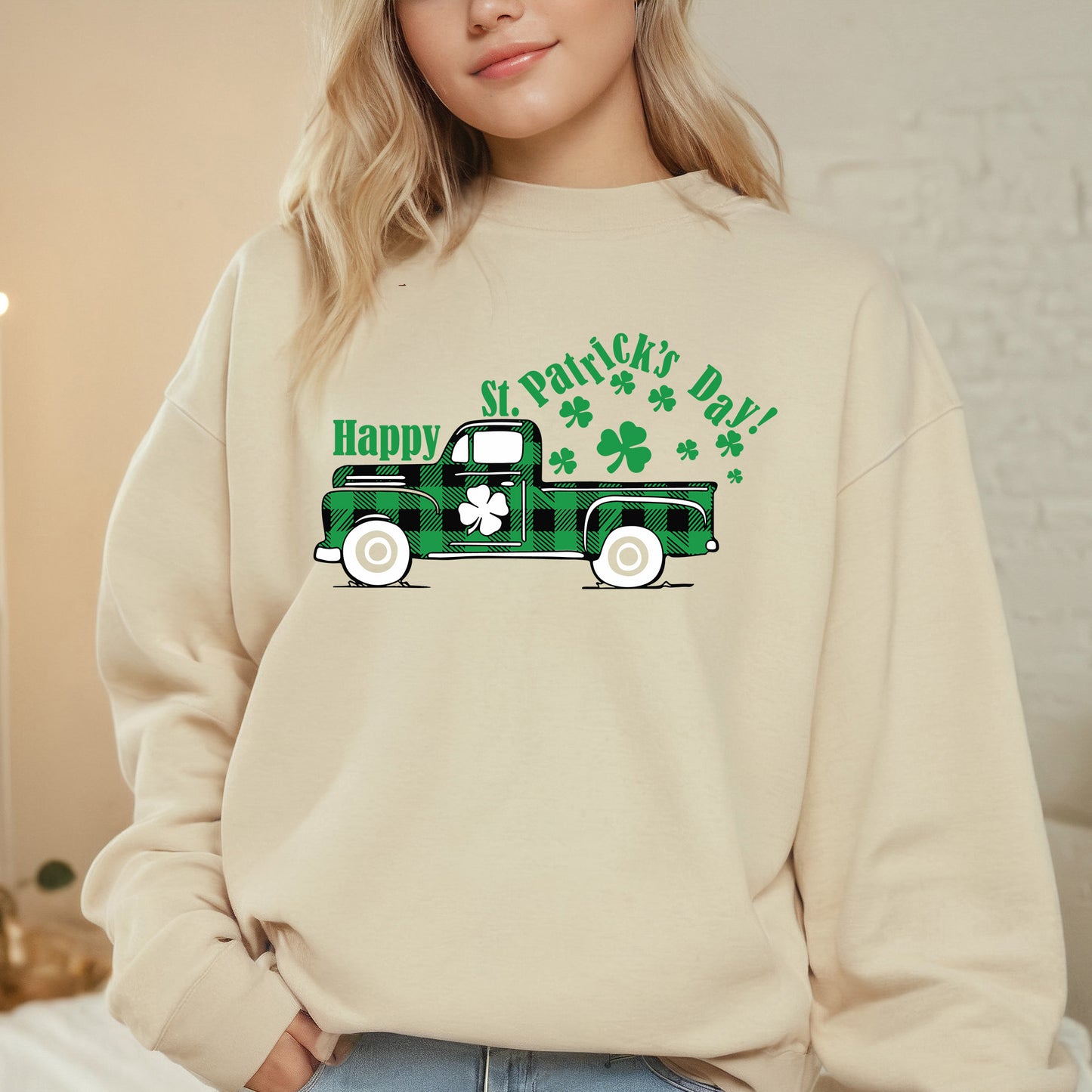 St Patricks Day Truck DTF Transfer