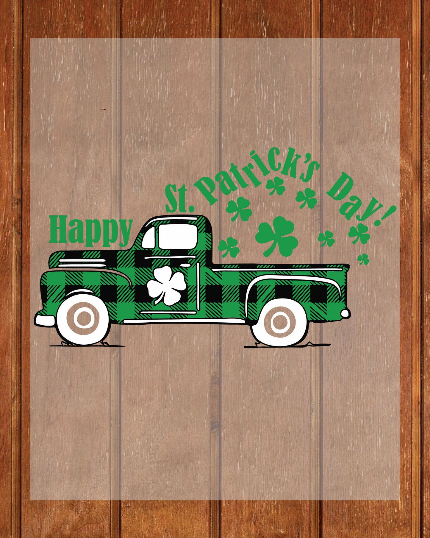 St Patricks Day Truck DTF Transfer