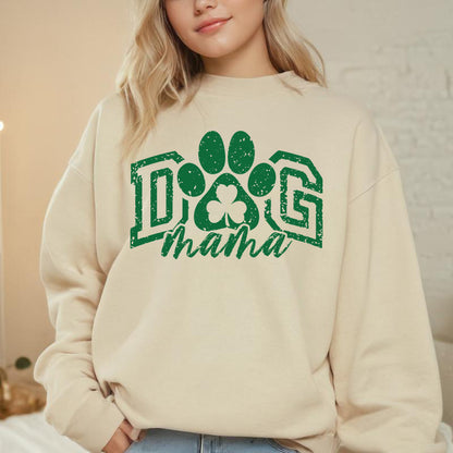 St Patrick's Day Shirts Dog Mama Sweatshirt