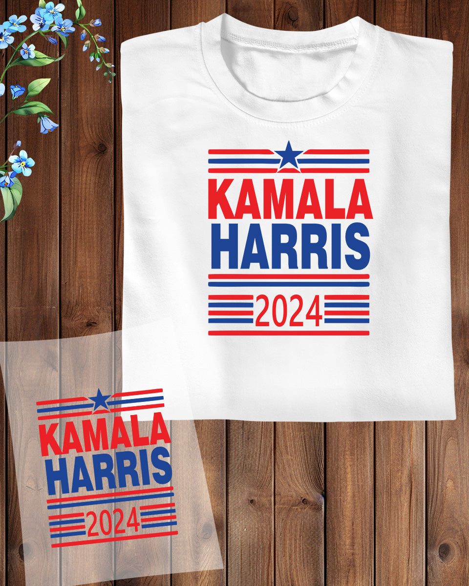 Kamala Harris 2024 USA Election Campaign DTF Transfer Film