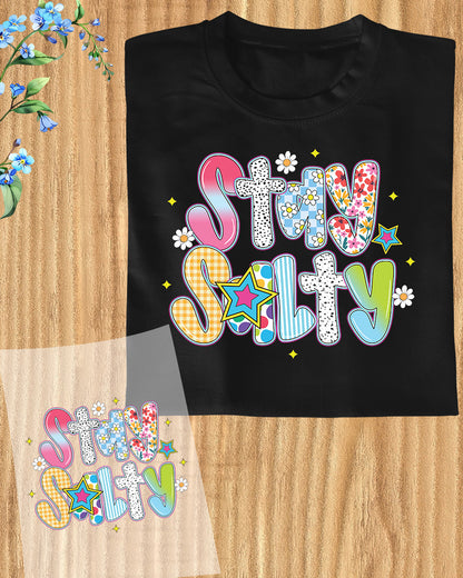 Stay Salty DTF Transfer Ready to Press