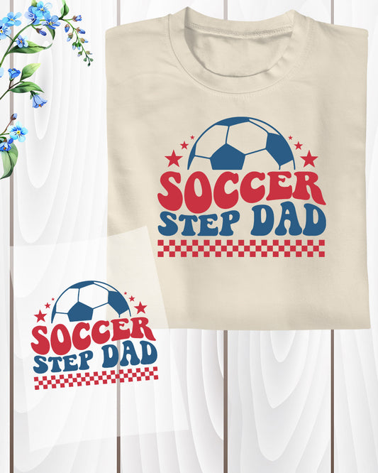 Soccer Step Dad DTF Transfer Film