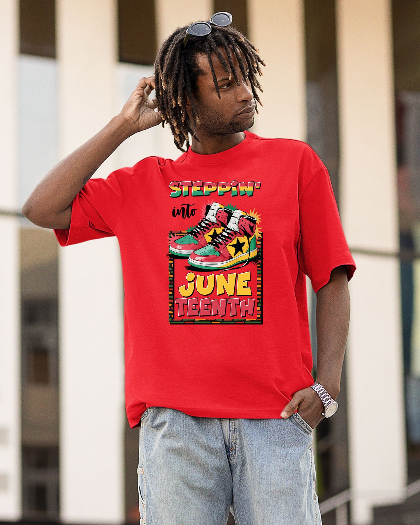 Steppin' into Juneteenth Heat Transfer for Shirts