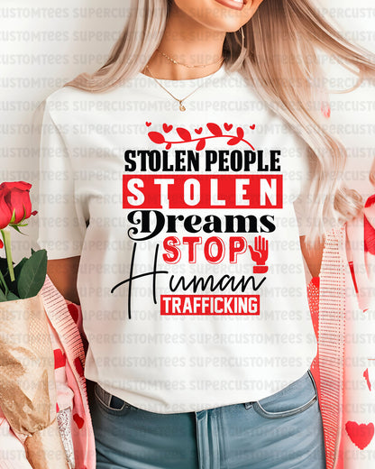 Stop Human Trafficking DTF Transfer Ready to Press