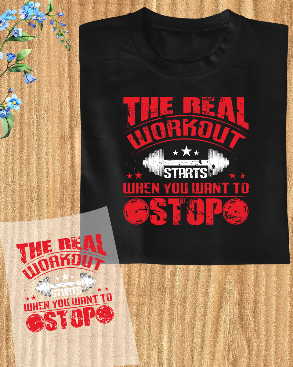 Boxing Workout DTF Transfer Film