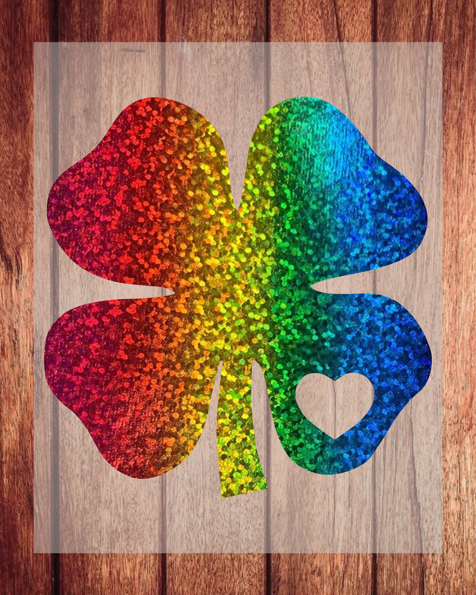 Shamrock Rainbow Glitter St Patrick's Day DTF Transfer Film