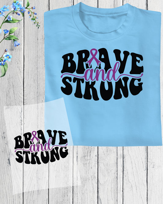 Brave and Strong Alzheimer's DTF Transfer Film