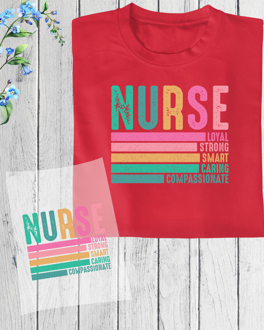 Cute Nurse Grad Gift DTF Transfer Film