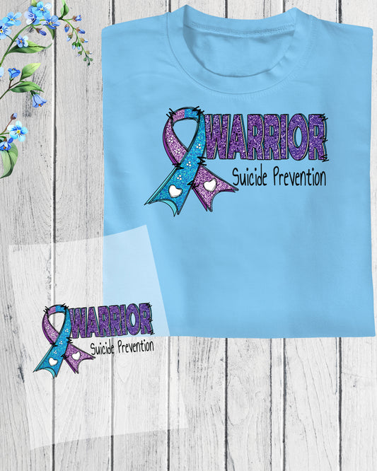 Warrior Suicide Prevention DTF Transfer Film