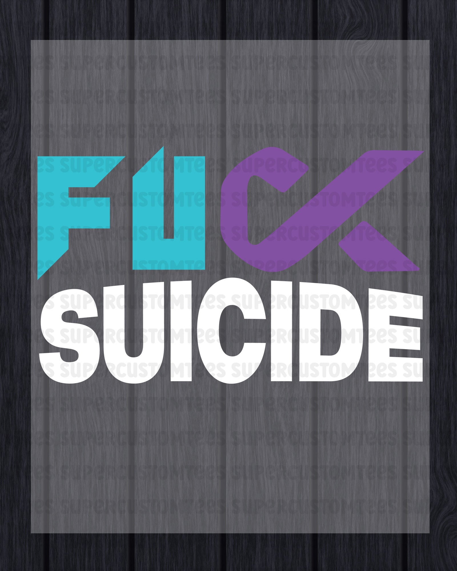 Suicide Awareness Heat Transfer for Shirt
