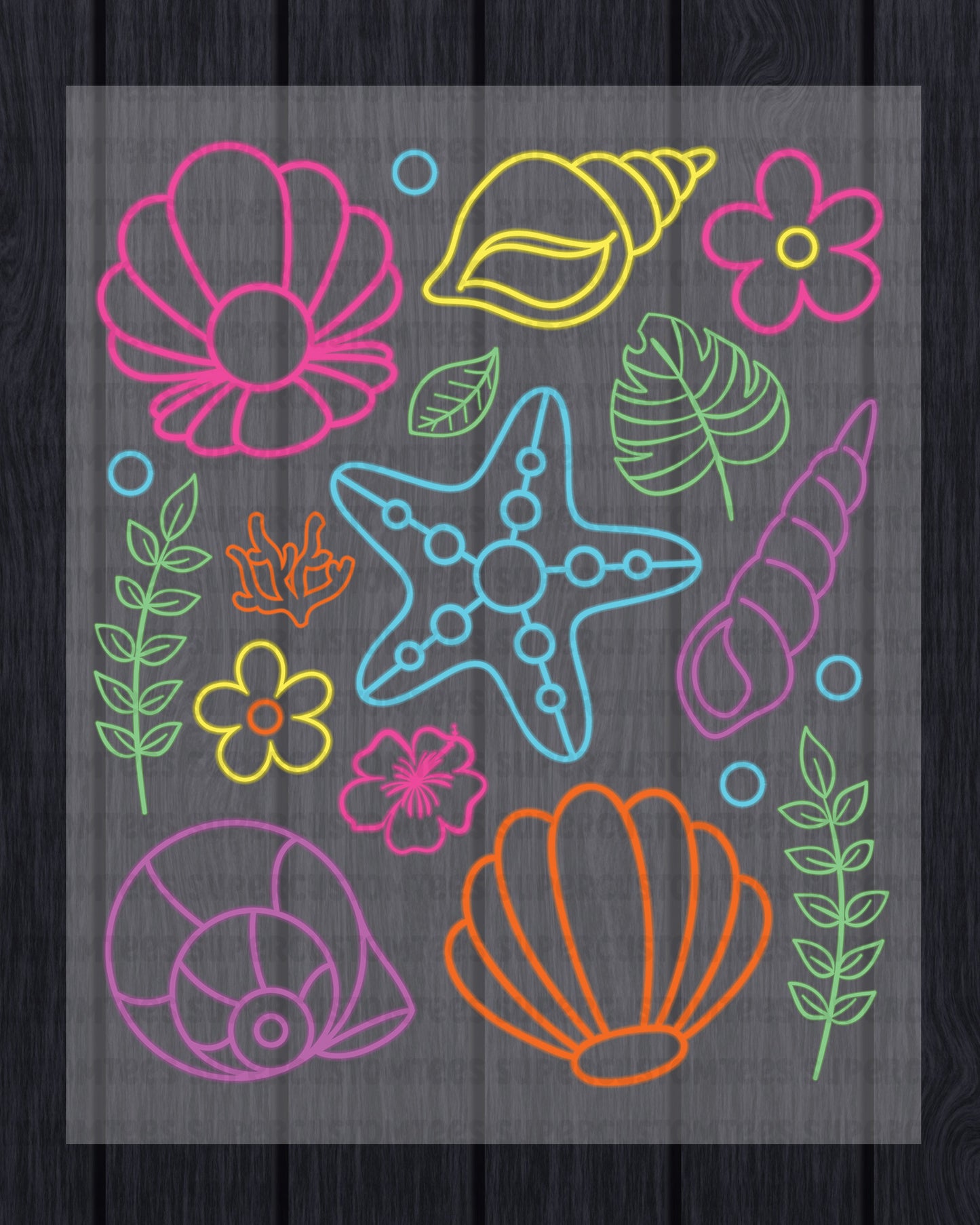 Summer Beach Vibes DTF Transfer Ready to Press