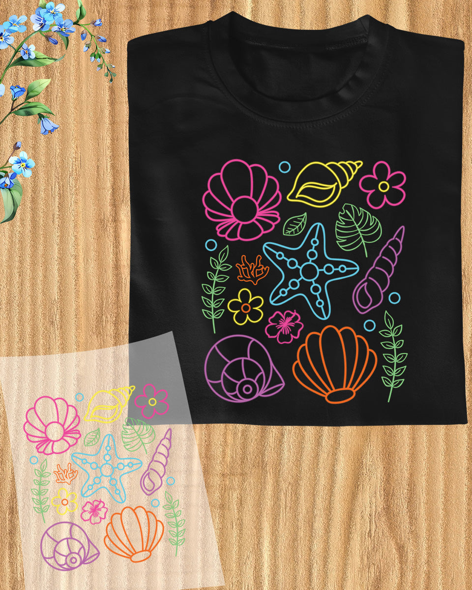 Summer Beach Vibes DTF Transfer Ready to Press