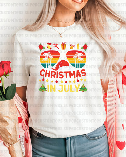 Summer Christmas In July DTF Transfer