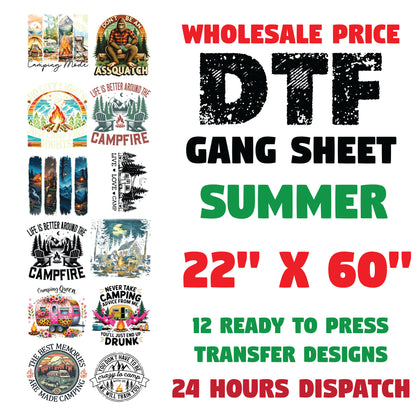 Summer DTF Transfer Gang sheet