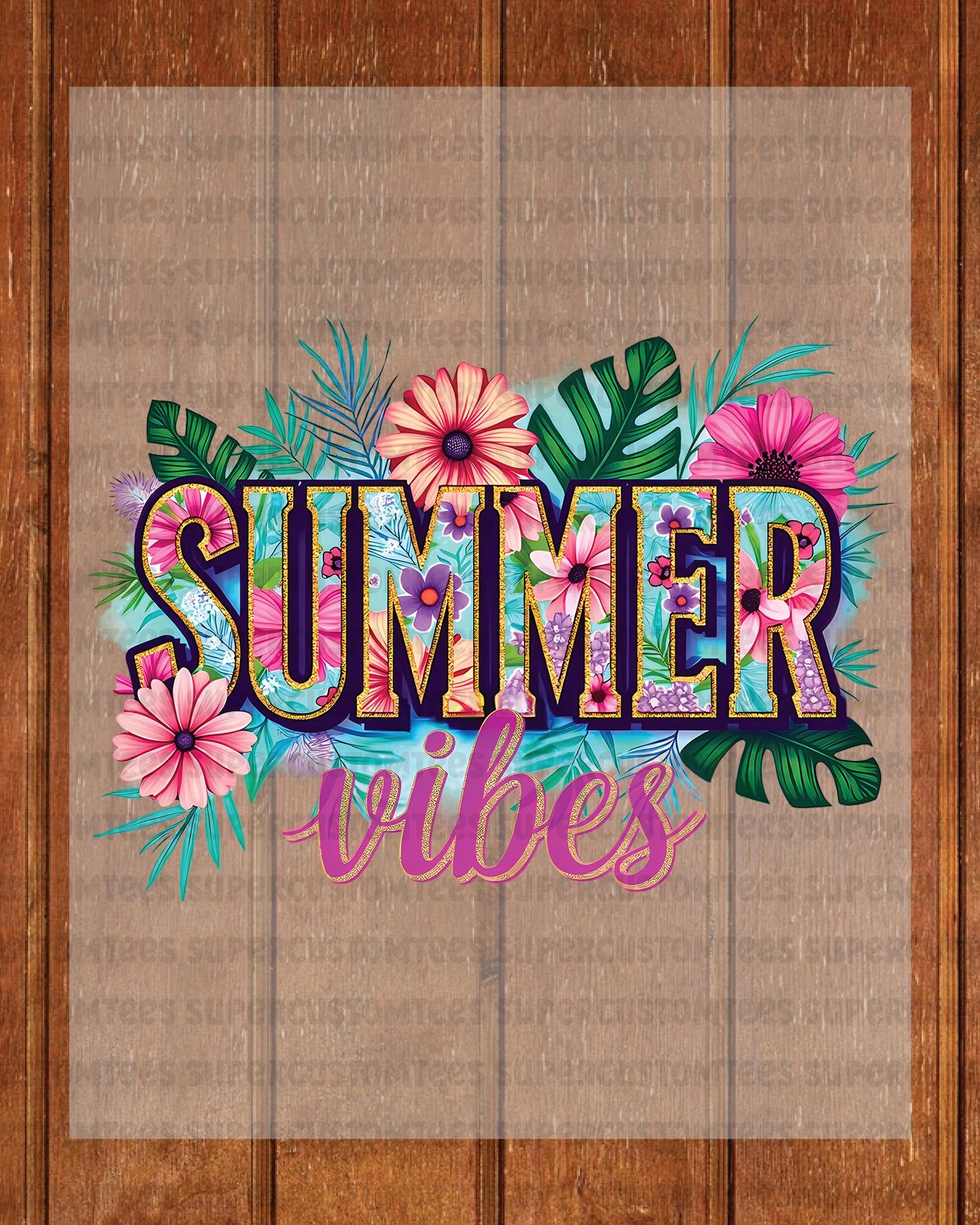 Summer Vibes DTF Transfer Ready to Press