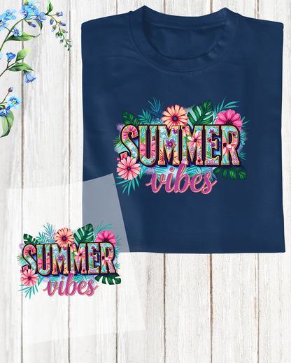 Summer Vibes DTF Transfer Ready to Press