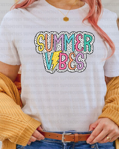 Summer Vibes DTF Transfer Ready to Press