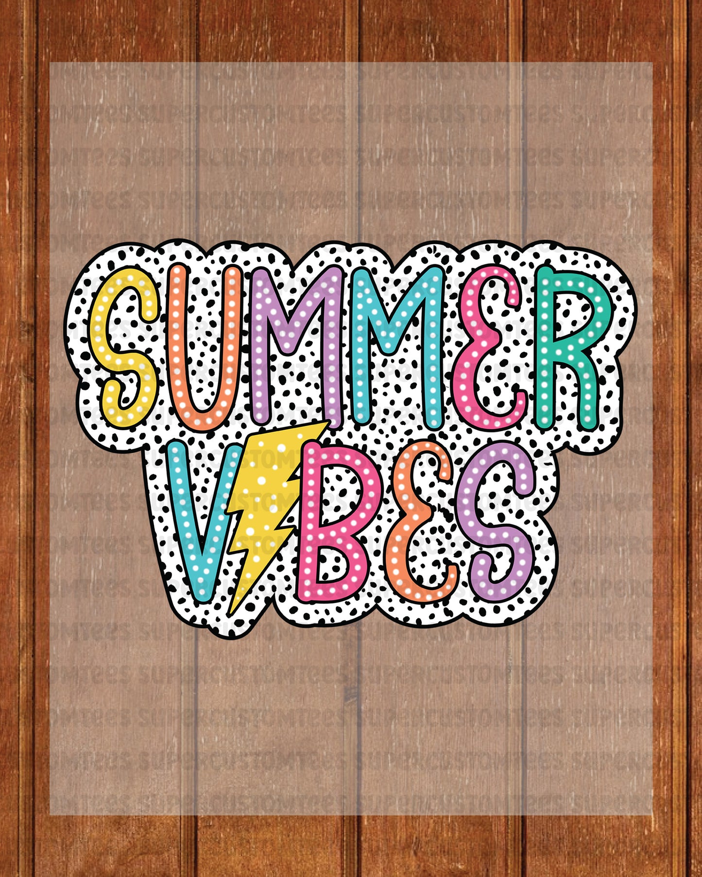 Summer Vibes DTF Transfer Ready to Press