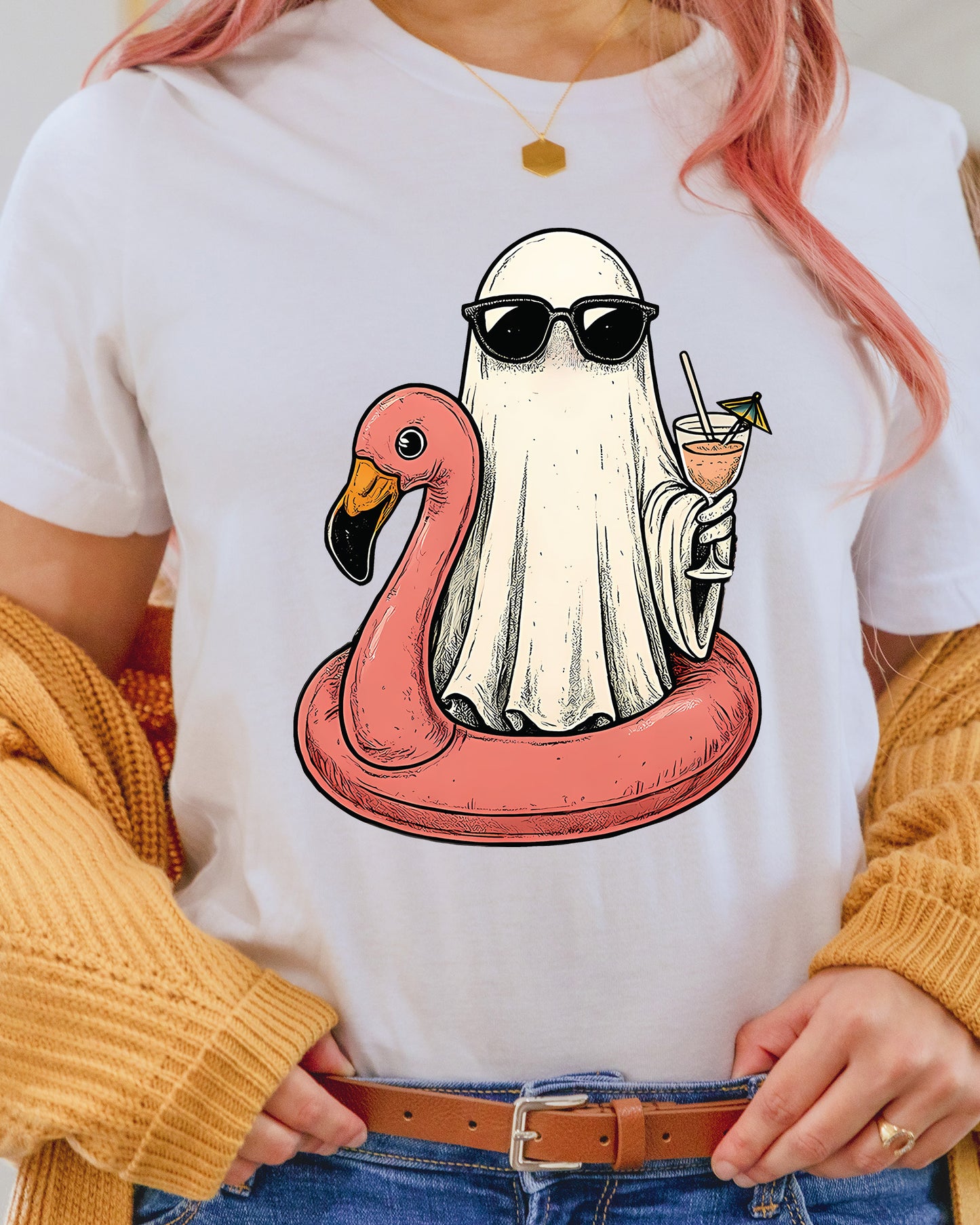 Summerween Boo Ghost Halloween Spooky DTF Transfer