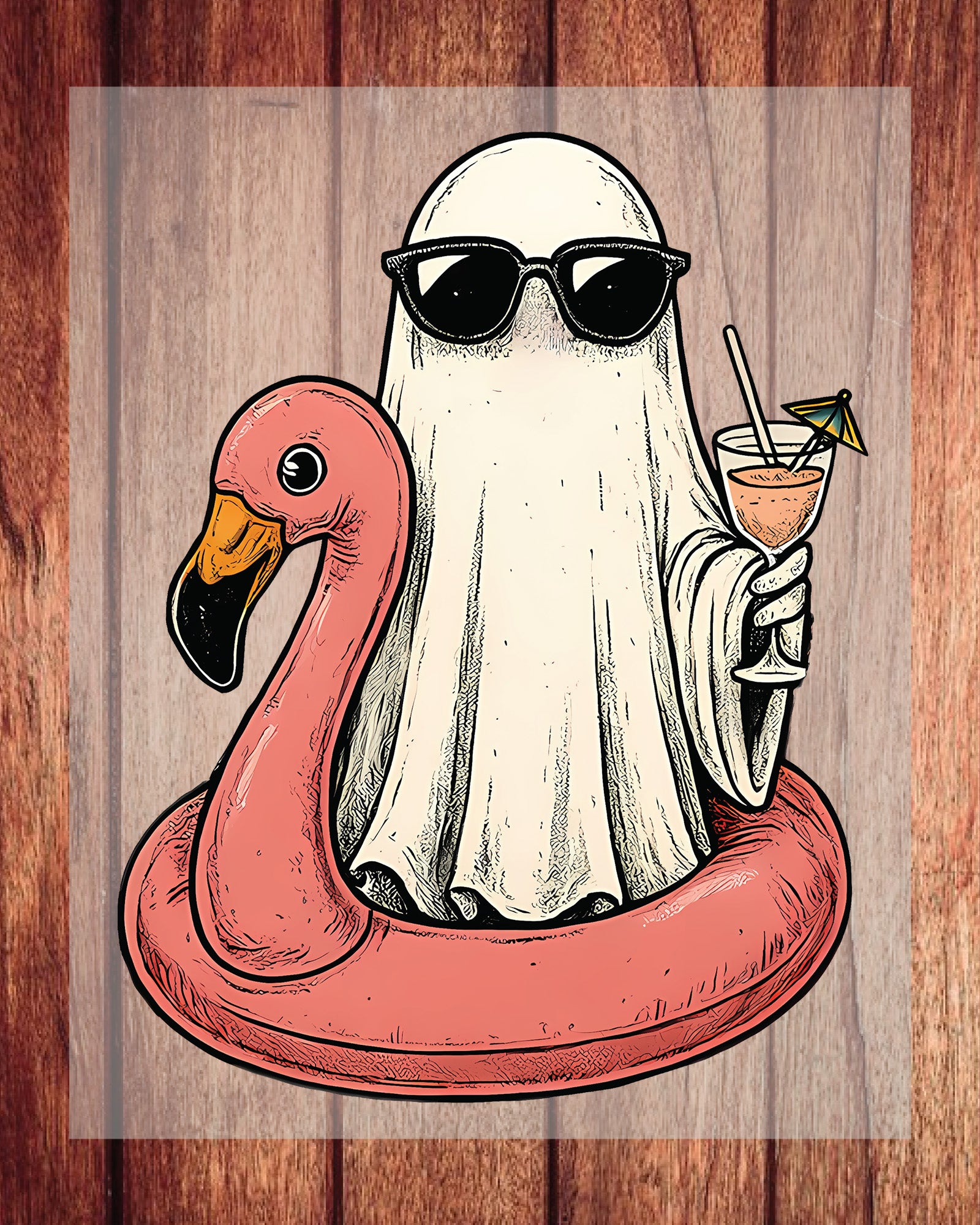 Summerween Boo Ghost Halloween Spooky DTF Transfer