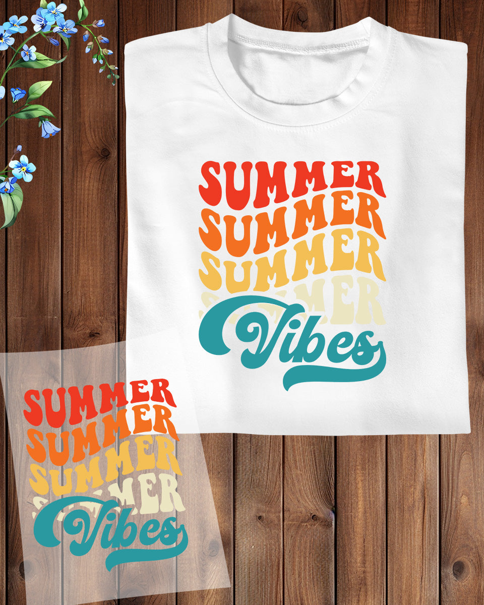 Summer Vibes Gift Surfing DTF Transfer Film