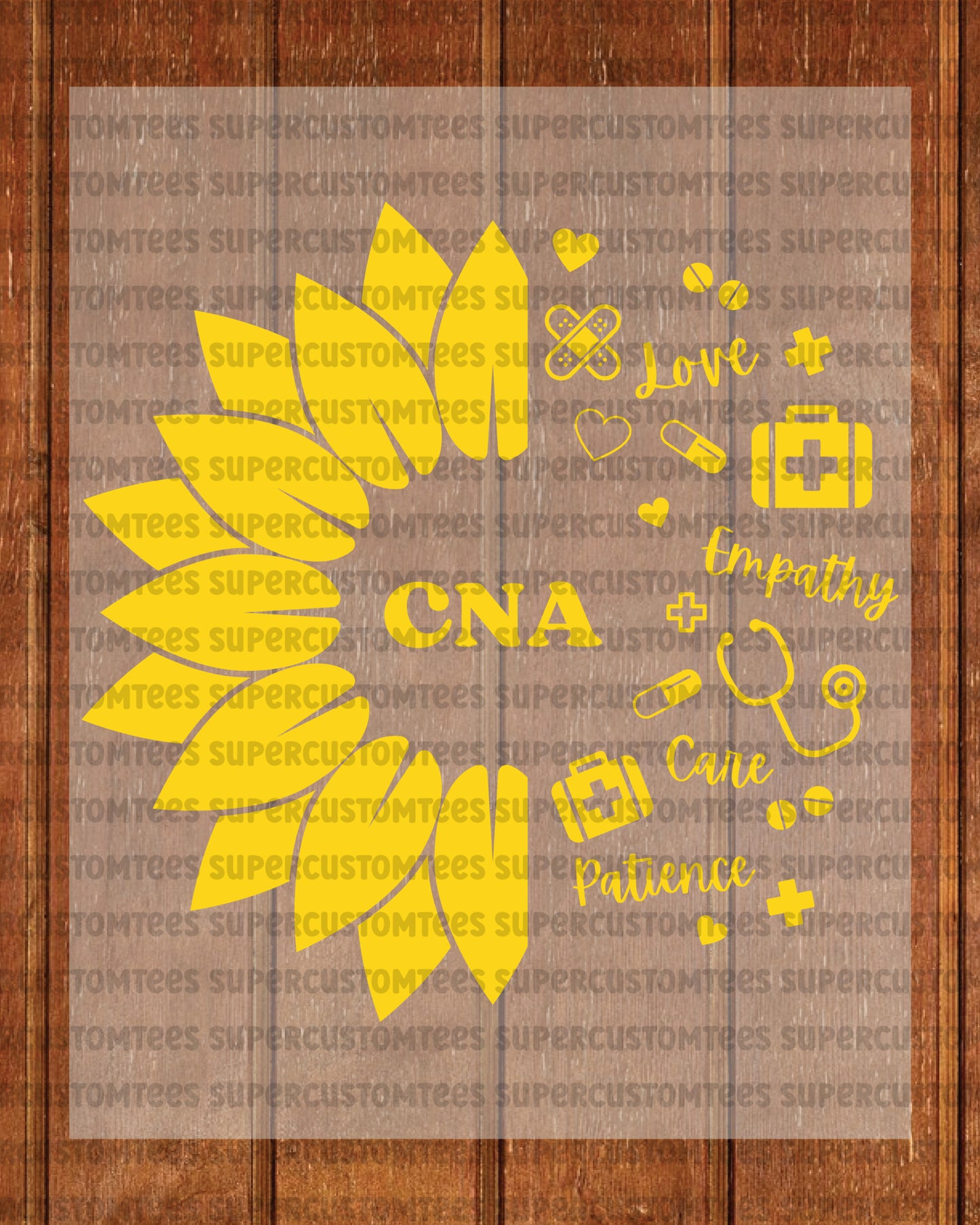 Sunflower Nurse CAN Heat Transfer for Shirts