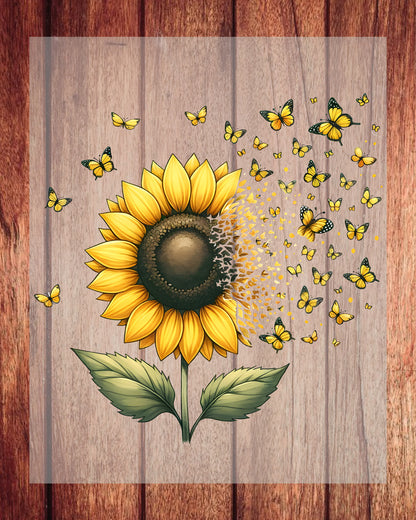 Sunflower Sunshine DTF Transfer Sheets