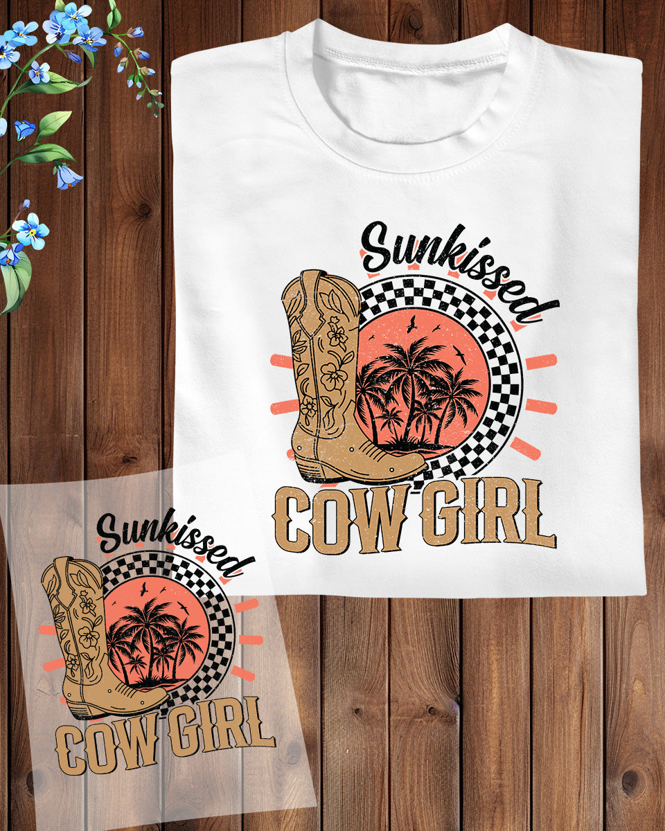 Sunkissed Cowgirl DTF Transfer Ready to Press