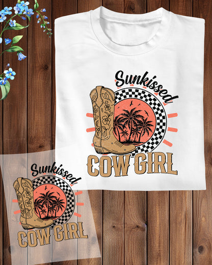 Sunkissed Cowgirl DTF Transfer Ready to Press