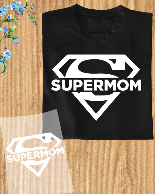 Supermom DTF Transfer Mother's Day Ready to Press White Text Sheets