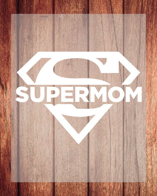Supermom DTF Transfer Mother's Day Ready to Press White Text Sheets