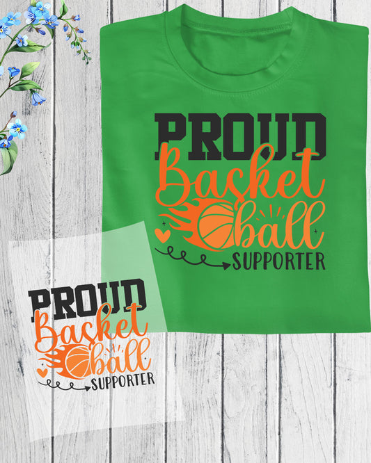 Proud Basketball Supporter DTF Transfer Film