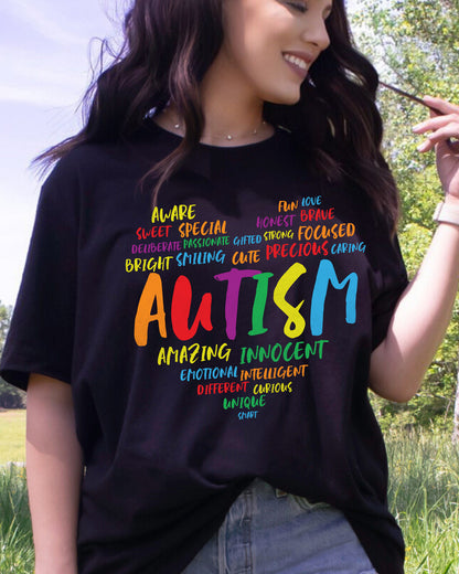 Support Autism Awareness Heart DTF Transfer