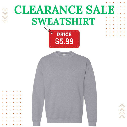 Adult Sweatshirt Blank Clearance Sale