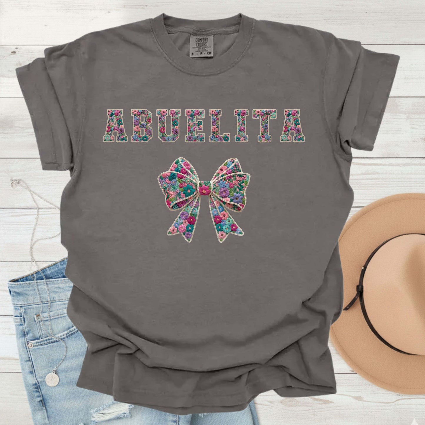 Mama Faux Yarn Printed Comfort Colors T Shirt Grandma Nana Auntie Gigi Grammy Meme Nonna Mothers Day Gift Tees