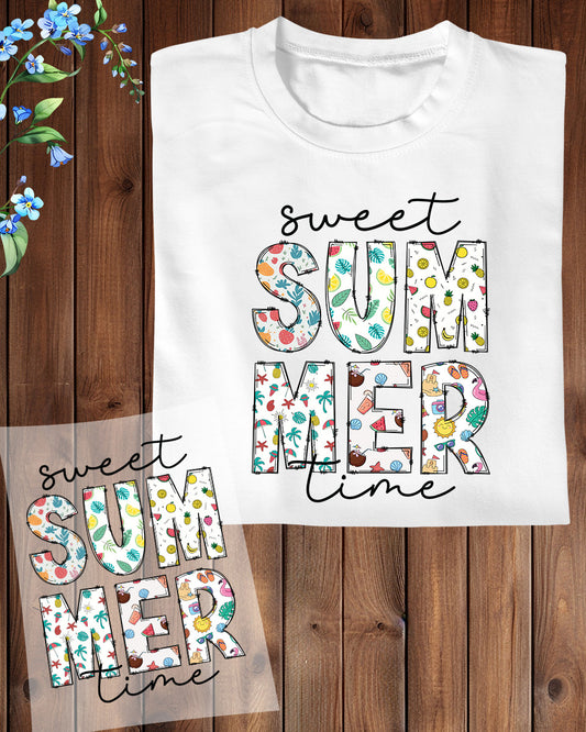 Sweet Summer Time DTF Transfer Ready to Press