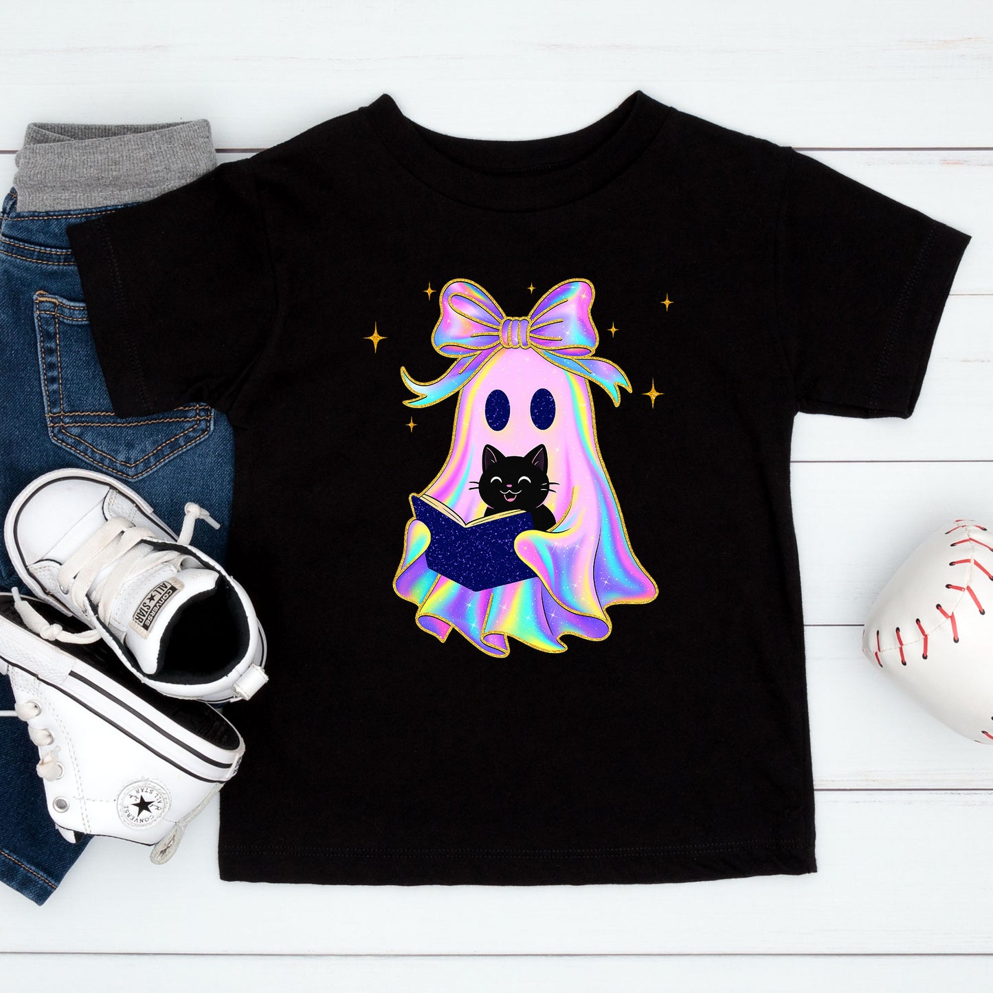 Ghosts Reading Books Iridescent Shirt